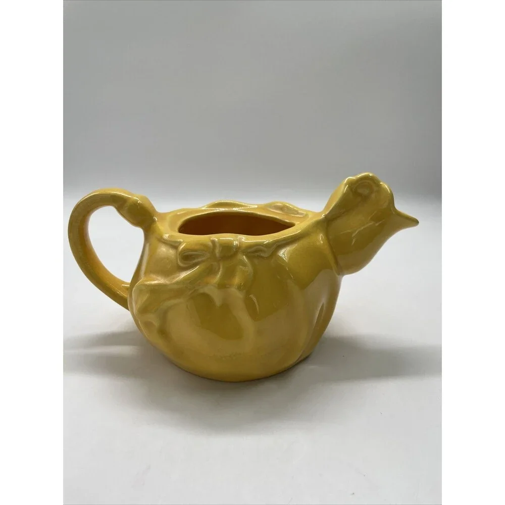 Red Wing Pottery Yellow Kateina Dutch Girl Tea Pot #260 Original Vintage NO LID